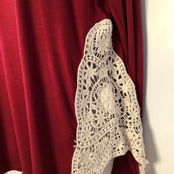 NIP Kate & Mallory Cranberry Red Top, Size Large - Picture 7 of 12